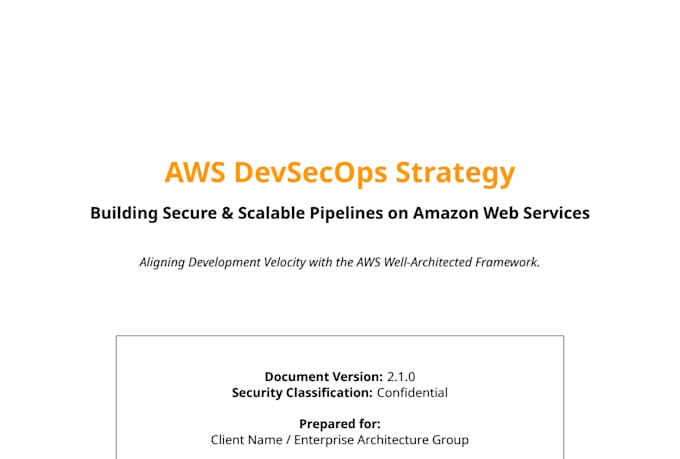implement professional AWS devsecops and automated security